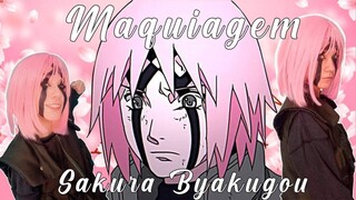 Maquiagem Cosplay Sakura Haruno 🌸 Byakugou