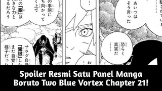 Spoiler Resmi Satu Panel Manga Boruto Two Blue Vortex Chapter 21! Flashback Sasuke dan Boruto