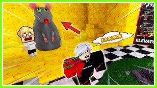 OH NO!! NYARI KEJU MALAH DIKEJAR TIKUS DI LIF KOROR!!! ROBLOX MIKOCIL
