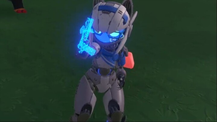 Reverse side of Vrchat - Resonite Avatar's special abilities showcase