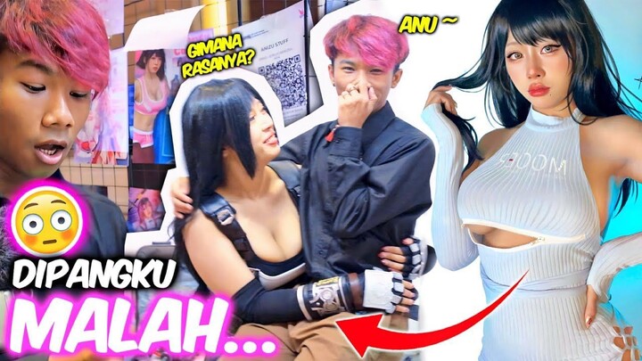Ikutan Challenge yang Menang Dipangku sama Cosplayer TIFA  Vlog Event Wibu di