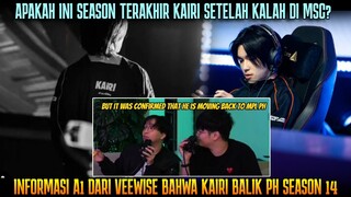 SEASON TERAKHIR KAIRI SETELAH KALAH MSC!? INFO A1 DARI VEWISE KAIRI BALIK PH SEASON 14!