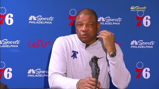 "Not our night" - Doc Rivers postgame interview as 76ers defeated by Heat 99-82