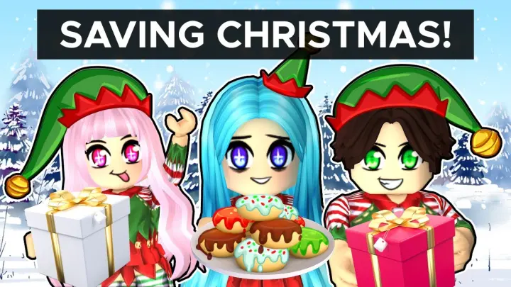 Saving Christmas with MY FAMILY in Roblox!