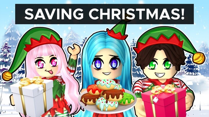 Saving Christmas with MY FAMILY in Roblox!