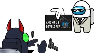 【AMONG US Animation】An intruder appeared among us? Hacker VS game development and operation, what wi