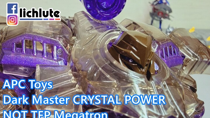 透明 領袖之証 高仿放大 密卡登 威震天 APC Toys Dark Master CRYSTAL POWER TFP Megatron  胡服騎射的玩具開箱