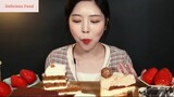 Món Hàn : Thưởng thức các loại bánh kem 1 #mukbang