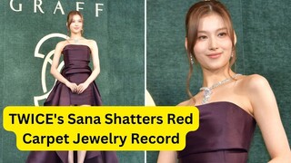TWICE's Sana Shatters Red Carpet Jewelry Record