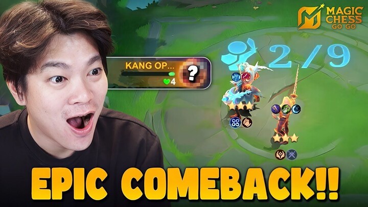 Super Epic Comeback HP Sisa 4, Cuma Pake 2 Hero! - Magic Chess Go Go