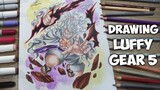 Speed Drawing - Luffy Gear 5 [One Piece] | Drawing - Monkey D. Luffy Gear 5  • Art by Rzq