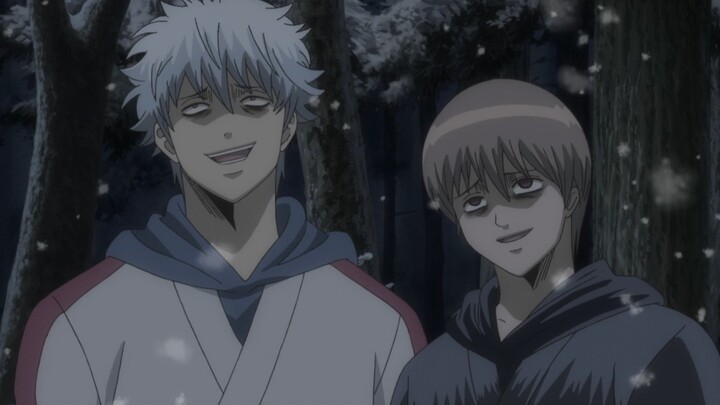 Gintama: Melihat dirinya terbunuh di pegunungan bersalju, sang protagonis pria akhirnya pingsan