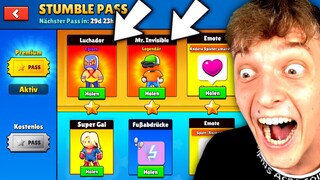 NEUEN STUMBLE PASS LEER KAUFEN! Alle UPDATE SKINS ZIEHEN?! 😱 Stumble Guys UPDATE