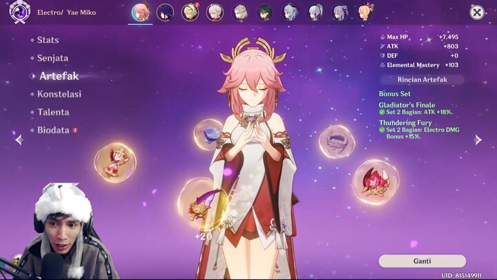 ️ Gladiator + Thief + Emblem Ini Set Artefak Yikko Terbaik