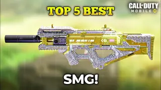 Top 5 Best SMG in Cod Mobile Season 6 #codm