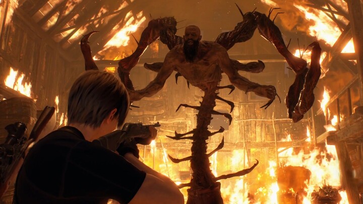 สีดำล้วน บันทึกการเล่นเนื้อเรื่องความยากระดับฮาร์ดคอร์ของเกม Resident Evil 4 เวอร์ชันรีเมค ตอนที่ 6