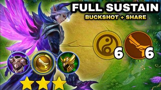 MAX SUSTAIN GUNNER LING. ATTACK SPEED + CRITICAL. MUST WATCH!! 6 GUNNER 6 CADIA