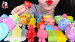 Colorful Frozen Sweets Mukbang|ASMR