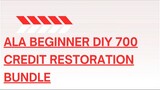 [Download Now] Ala Beginner Diy 700 Credit Restoration Bundle