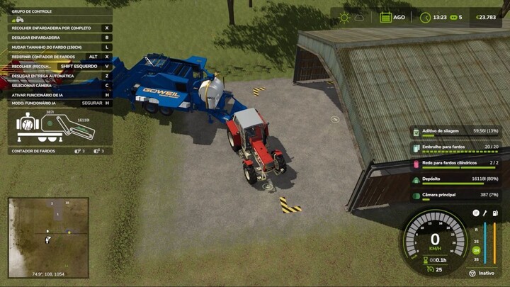 Fazendo fardos de silagem! Farming Simulator 25 /PT-BR