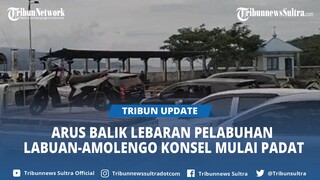 Arus Balik Lebaran 2024 di Pelabuhan Labuan-Amolengo Konawe Selatan Sulawesi Tenggara Mulai Padat
