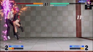 KOF15　チャンピオンvs覇者　アテナの画面端コンボ　サイコソード締めでも強力