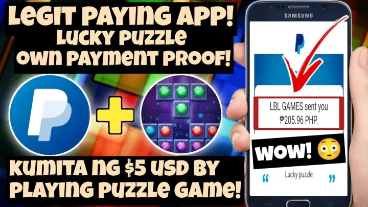 LUCKY PUZZLE PAYMENT PROOF! | EARN [$5 - $200 USD PAYPAL] BY PLAYING PUZZLE GAME?! | Marky Vlogs