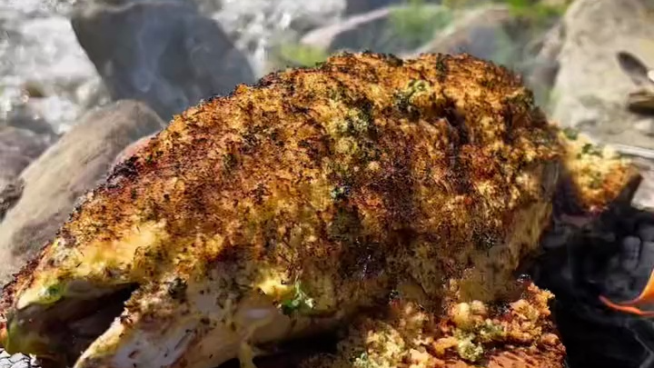 إشعال النار، شواء السمك