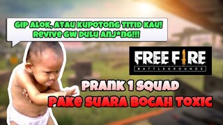 PRANK GLOBAL NYAMAR JADI BOCAH TOXIC, SATU SQUAD JENGKEL - FREE FIRE MOMEN LUCU