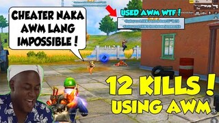 FASTEST AWM IN ROS! 12 KILLS AWM ONLY! CHEATER DAW AKO (ROS TAGALOG)