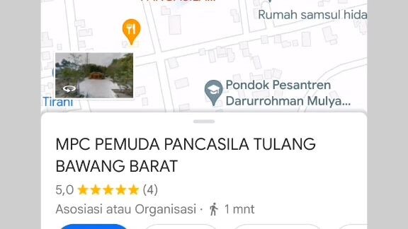 sekretariat pemuda pancasila MPC tulang bawang barat lampung