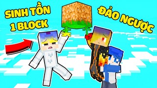 TÔ GÀ THỬ THÁCH 24H SINH TỒN 1 BLOCK ĐẢO NGƯỢC TRONG MINECRAFT*MINECRAFT NHƯNG THẾ GIỚI ĐẢO NGƯỢC