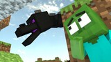 Monster School: Dragon Chase Scene - Funny Story | Minecraft Animation