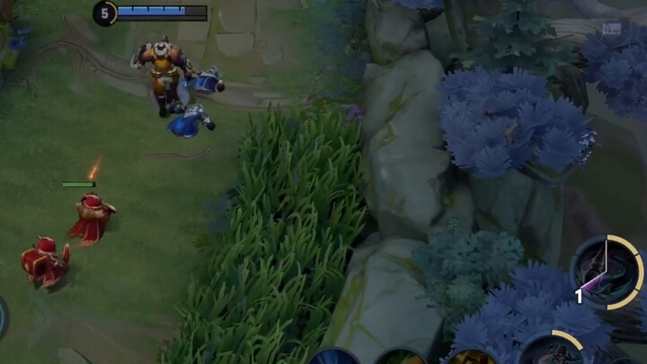 This trick is called passing the flower while beating the drum