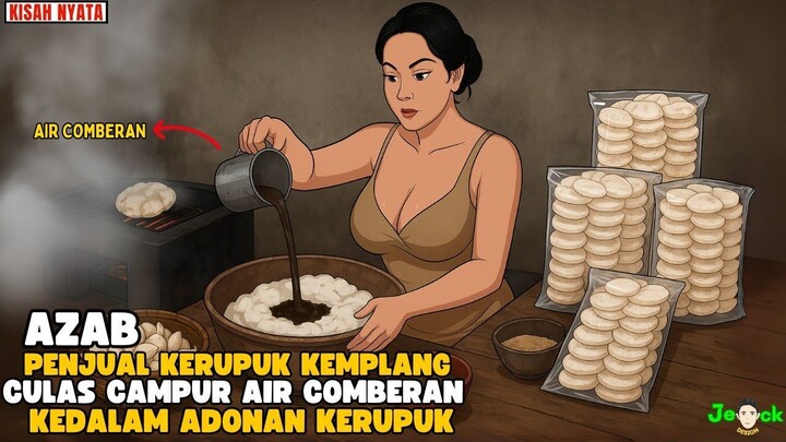 AZAB PENJUAL KERUPUK KEMPLANG CULAS CAMPUR AIR COMBERAN KEDALAM ADONAN KERUPUK