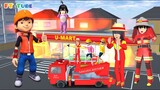 BOBOIBOY Yuta Jadi Pemadam Kebakaran Tolong Baby Titan Celine Terperangkap 😰 Sakura School Simulator