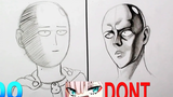 DONt VS DO วิธีการวาดหน้าอนิเมะ สอนวาดรูป