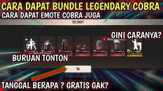 Info Kulgar‼CARA DAPAT BUNDLE LEGENDARY COBRA DAN EMOTE COBRA FREE FIRE