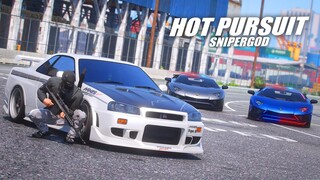 HOT PURSUIT BIG BANK ! SNIPERGOD BUTUH 100 POLISI UNTUK MENANGKAP KEI O'CONNER !!! GTA 5 ROLEPLAY