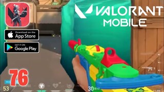 VALORANT Mobile Gameplay (Android, ios) (Hyper Front Gameplay) BEST Multiplayer Game - part 76