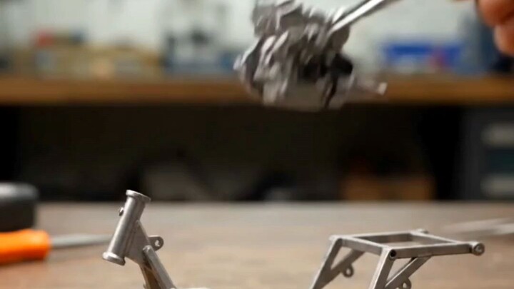 Tiny Vespa scooter build😱 from scratch! Satisfying process 🛵✨ #Vespa