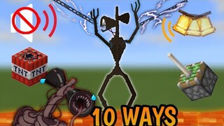 10 Ways to torture Siren head in Minecraft