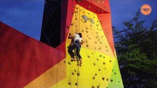 WALL CLIMBING SCIENTIA SQUARE PARK DI SERPONG GRATIS LOH! DEG-DEGAN MANJATNYA!