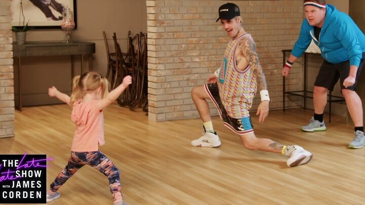 【Tiongkok-Inggris】Justin Bieber dan Corden belajar menari bersama anak-anak lucu