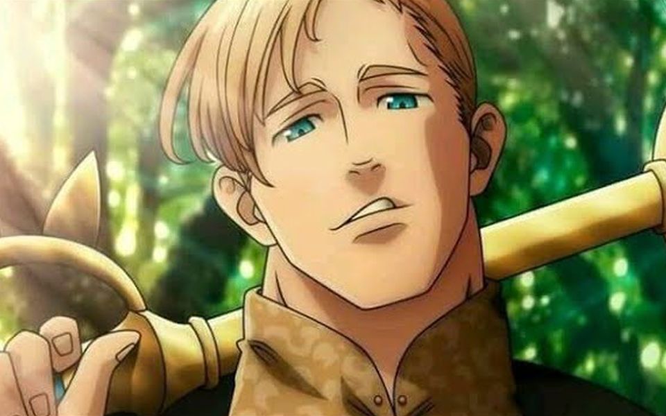 anime men, Escanor , Nanatsu no Taizai, anime boys, anime, burning, fire