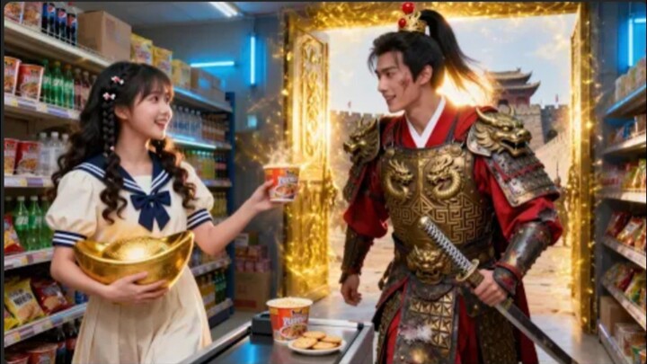 An ancient general appears at my supermarket's door I trade snacks for gold and become a billionaire