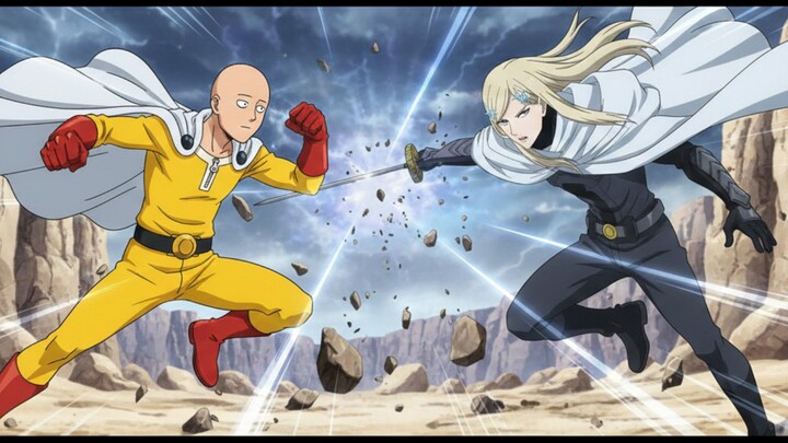 One Punch Man S3 Episode 13 bahasa Indonesia - Flashy Flash vs Saitama