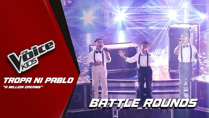 The Voice Kids: Tropa ni Pablo's INCREDIBLE performance of 'A Million Dreams'! | Battle Rounds