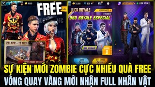 Vòng Quay Vàng Mới Full Nhân Vật - Sự Kiện Mới Chế Độ Bắn Zombie Và Cực Nhiều Quà FREE |Free Fire