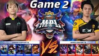 BREN vs Omega Esports [Game 2 best of 3] | MPL-PH S7 Week 7 Day 3 | MLBB